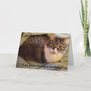 Carte d'anniversaire "Spec-tacular"