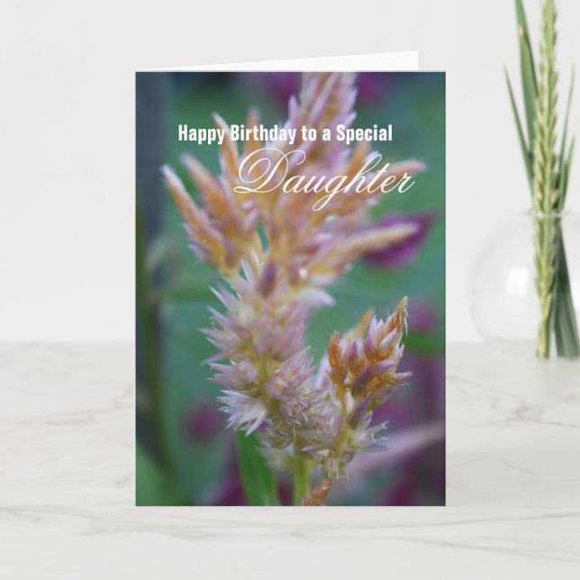 Carte d'anniversaire spéciale pour fille (Devant)