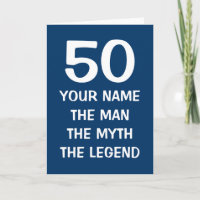 Carte d'anniversaire spécifique à l'âge | La légen