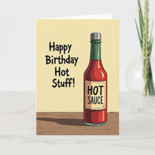Carte d'anniversaire Spicy Bottle