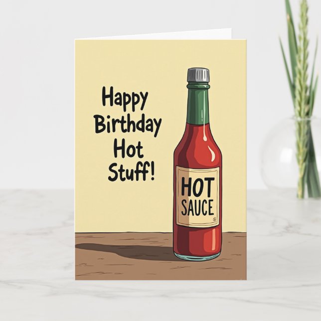 Carte d'anniversaire Spicy Bottle (Devant)