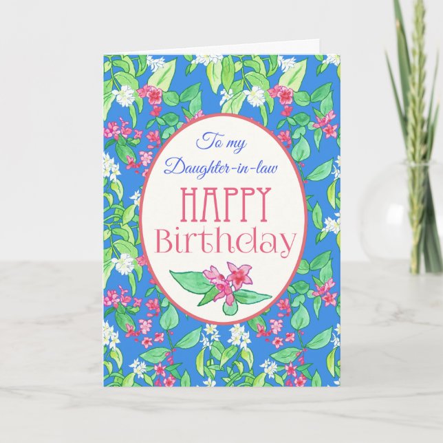 Carte d'anniversaire Spring Blossoms pour belle-fi (Devant)