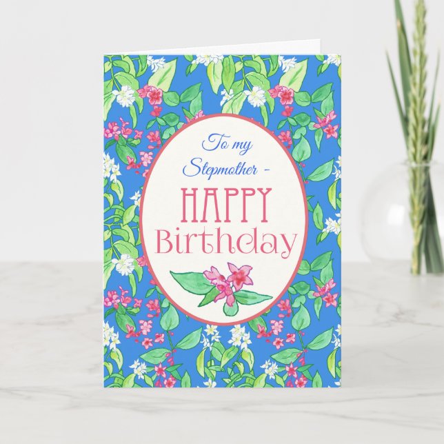 Carte d'anniversaire Spring Blossoms pour Stepmère (Devant)