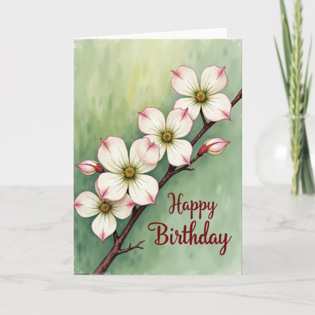 Carte d'anniversaire Spring Branch (Devant)