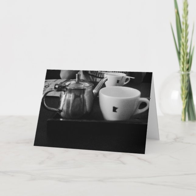 Carte d'anniversaire "Spyhouse Tea" (Devant)