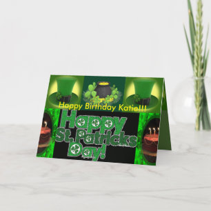 Carte d'anniversaire St Patrick
