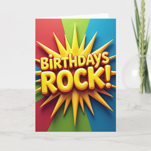Carte d'anniversaire Starburst Joy