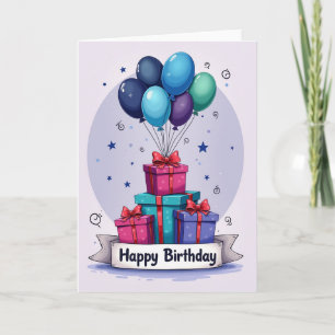Carte d'anniversaire Starry Gift