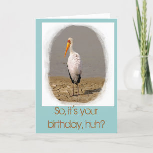 Carte d'anniversaire Stork Art (en aqua)