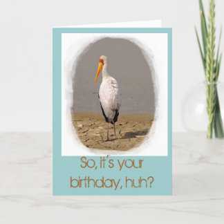 Carte d'anniversaire Stork Art (en aqua)
