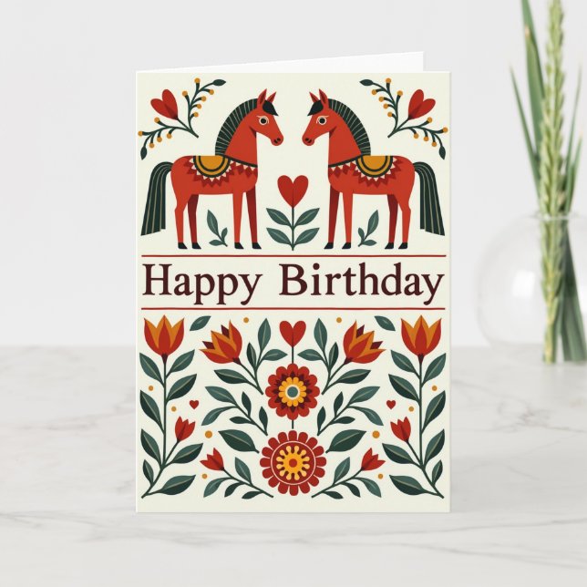 Carte d'anniversaire stylisée en soleil éclaté (Devant)