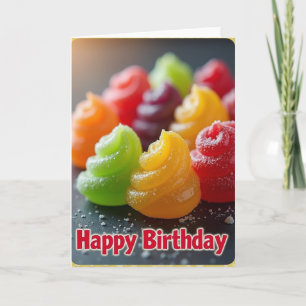 Carte d'anniversaire sucrée