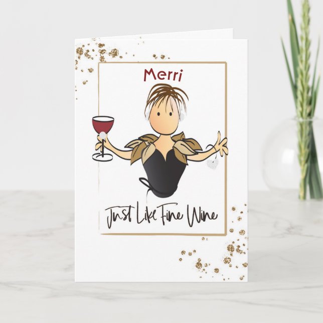 Carte d'anniversaire sucrée personnalisée pour ell (Devant)