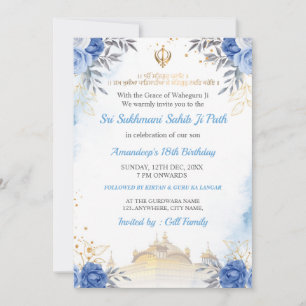 Carte d'anniversaire Sukhmani Sahib Path