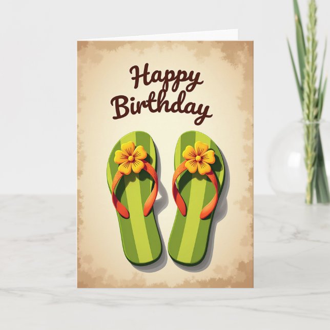 Carte d'anniversaire Summer Bloom (Devant)