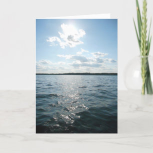 Carte d'anniversaire "Sun Over French Lake"