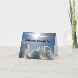 Carte d'anniversaire Sun Over Nuages