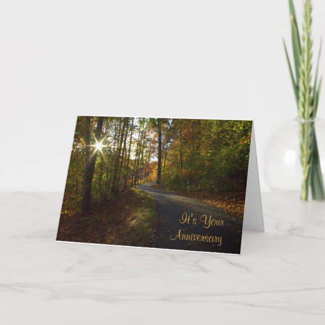 Carte d'anniversaire Sunlit Path (Devant)