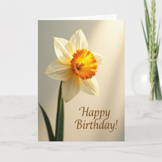 Carte d'anniversaire Sunny Bloom (Devant)