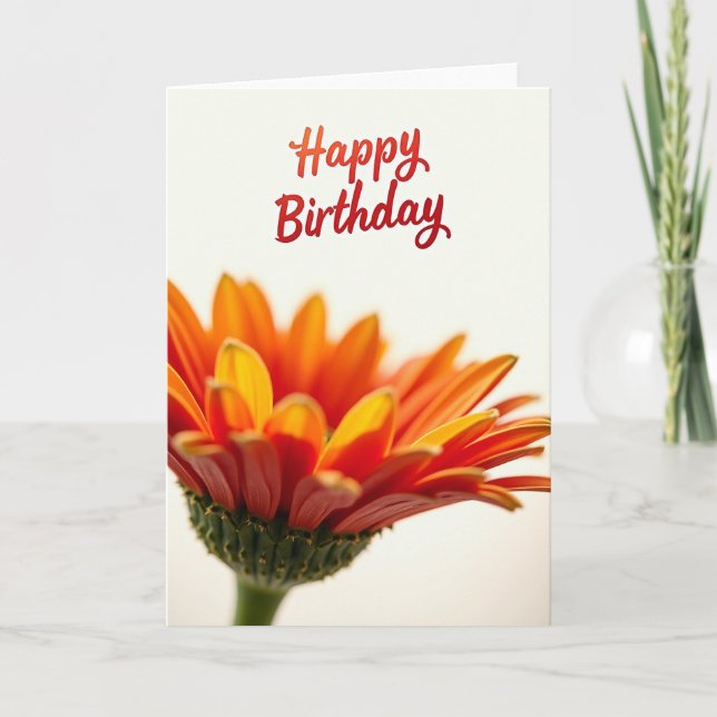 Carte d'anniversaire Sunset Petal (Devant)