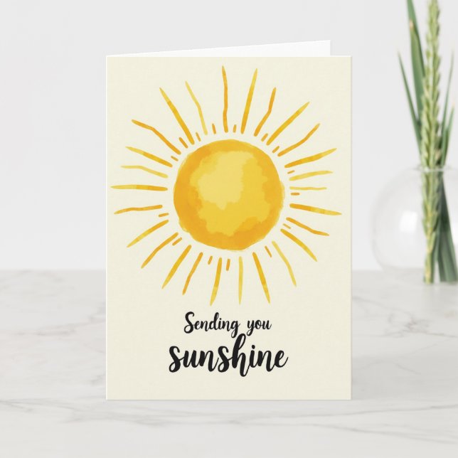 Carte d'anniversaire Sunshine (Devant)