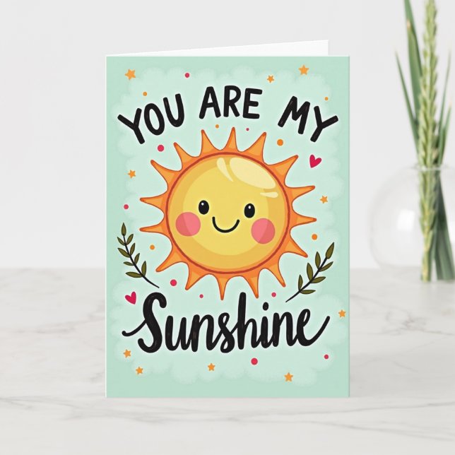 Carte d'anniversaire Sunshine Art (Devant)