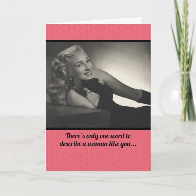 Carte d'anniversaire Super Diva (Devant)