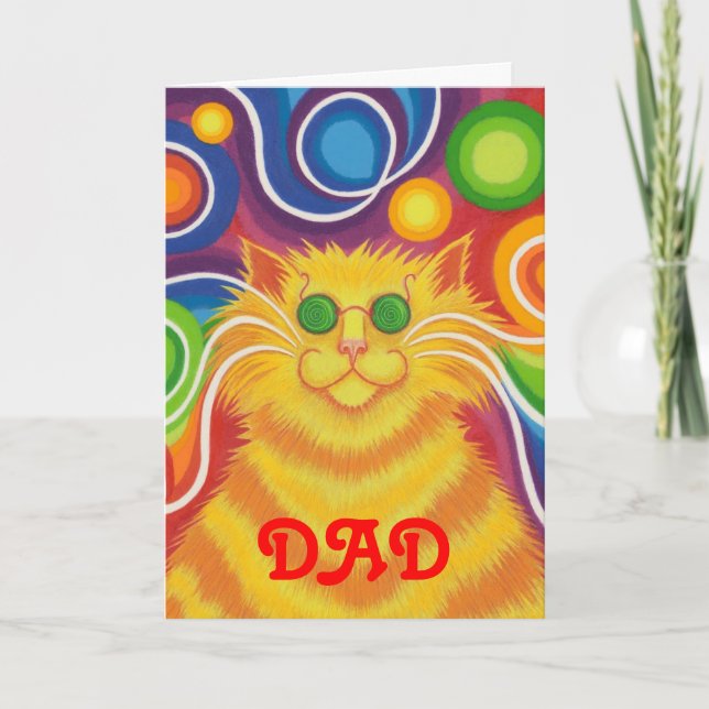 Carte d'anniversaire super pour papa (Devant)
