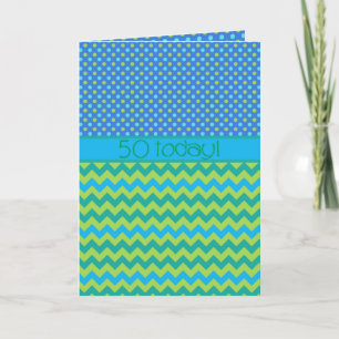 Carte d'anniversaire sur mesure : Pois et Chevrons