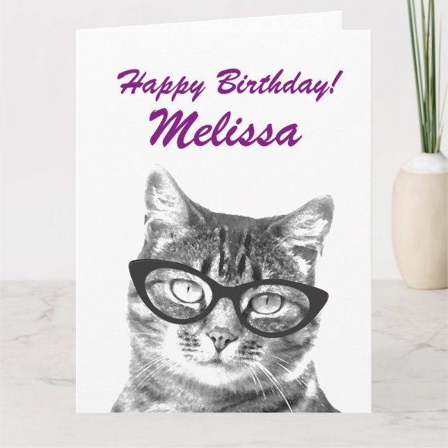 Carte d'anniversaire surdimensionnée avec une imag (Devant)