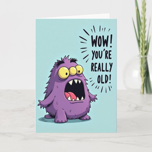 Carte d'anniversaire surprise floue (Devant)