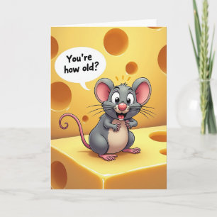 Carte d'anniversaire surprise pour souris