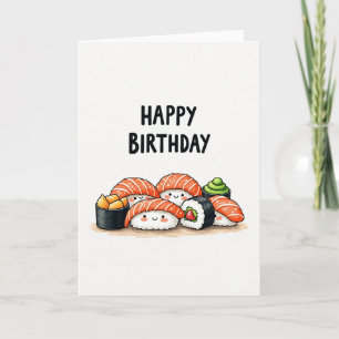Carte d'anniversaire Sushi Sweet