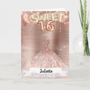 Carte d'anniversaire Sweet 16