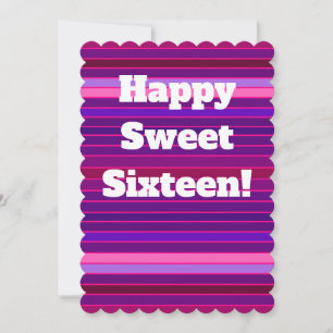 Carte d'anniversaire Sweet 16