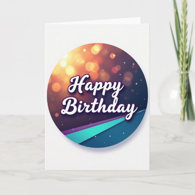 Carte d'anniversaire Sweet Bokeh (Devant)
