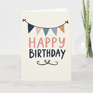 Carte d'anniversaire Sweet Bunting