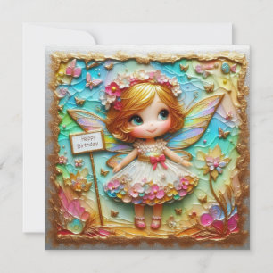 CARTE D'ANNIVERSAIRE ~ Sweet Fairy ~