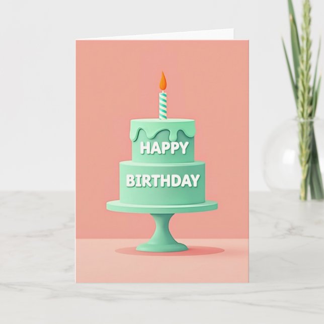 Carte d'anniversaire Sweet Glaze (Devant)