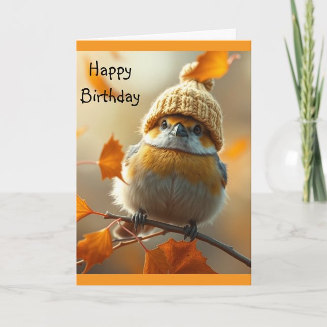 Carte d'anniversaire Sweet Little Bird (Devant)