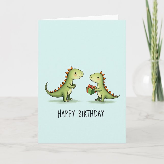 Carte d'anniversaire Sweet Lizard (Devant)