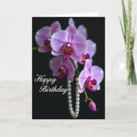 Carte d'anniversaire Sweet Orchid