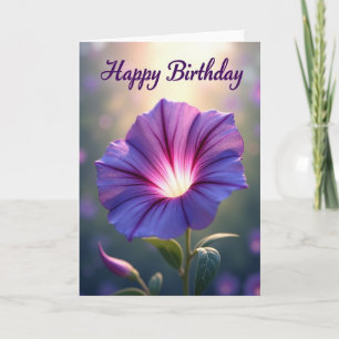 Carte d'anniversaire Sweet Purple Bloom