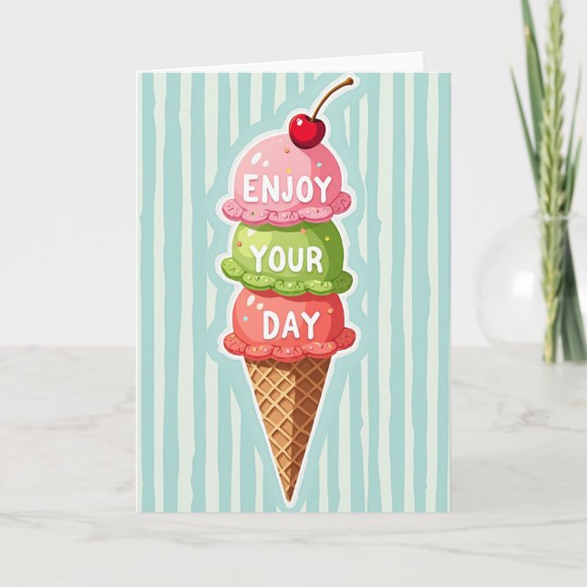 Carte d'anniversaire Sweet Scoop (Devant)