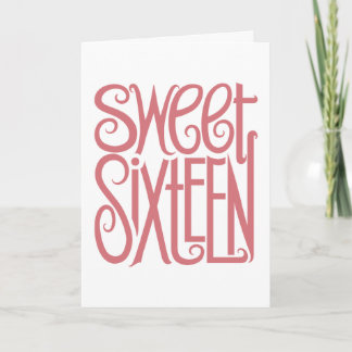 Carte d'anniversaire Sweet sixteen