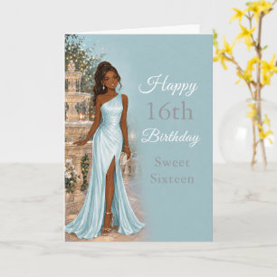 Carte d'anniversaire Sweet Sixteen Fontaine Bleue