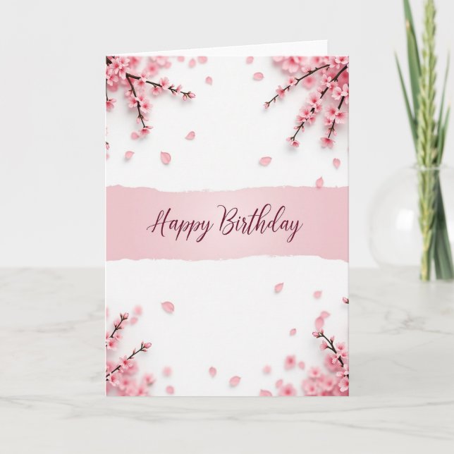 Carte d'anniversaire Sweet Spring (Devant)