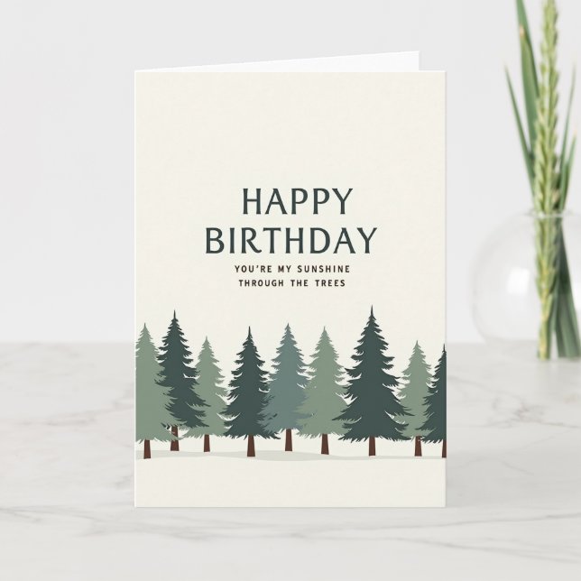 Carte d'anniversaire Sweet Tree Art (Devant)