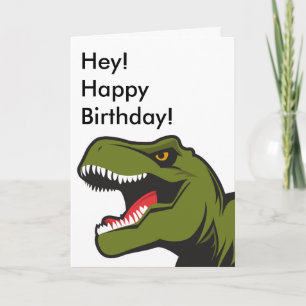 Carte d'anniversaire T-Rex