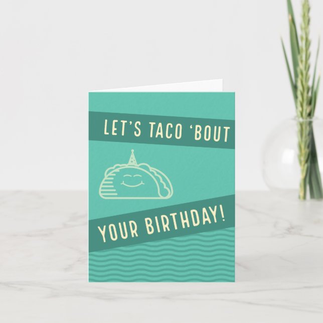 Carte d'anniversaire Taco (Devant)